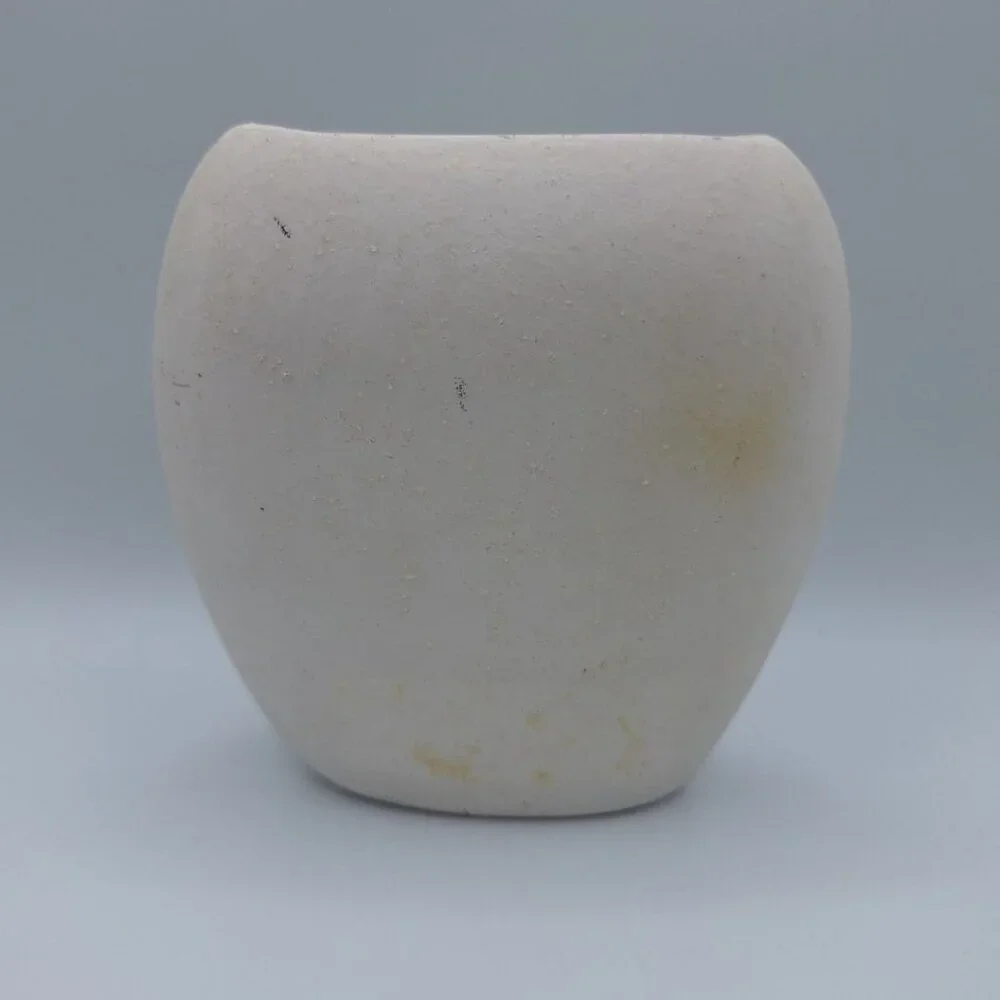 Hummingbird Pottery Vase Small Flower Gold‎ Glaze Signed Art Hummer USA Nix Fly